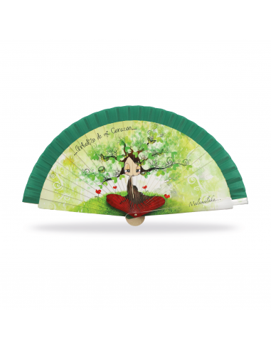 ABANICO MALAMALAKA DE MADERA NATURAL...