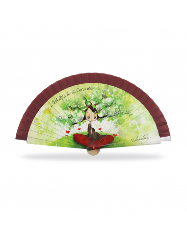 ABANICO MALAMALAKA DE MADERA NATURAL...