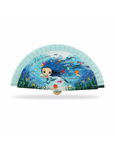 ABANICO MALAMALAKA DE MADERA NATURAL...