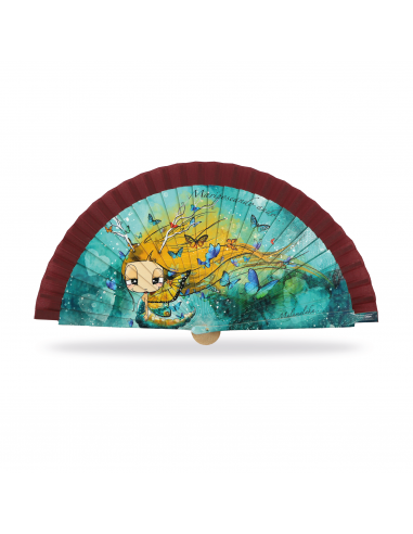 ABANICO MALAMALAKA DE MADERA NATURAL...