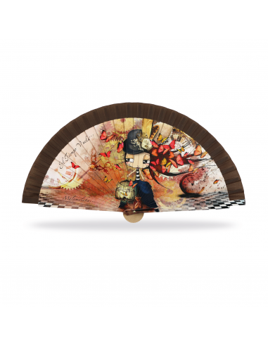 ABANICO MALAMALAKA DE MADERA NATURAL...