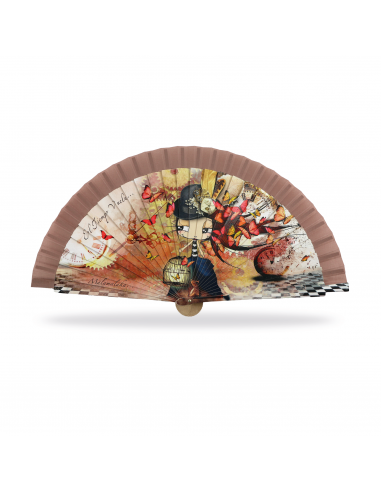 ABANICO MALAMALAKA DE MADERA NATURAL...