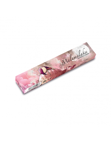 ABANICO MALAMALAKA DE MADERA NATURAL "SUEÑOS" 23 CM