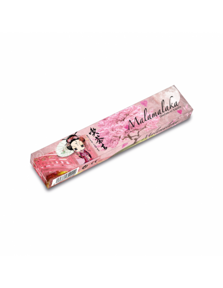 ABANICO MALAMALAKA DE MADERA NATURAL "GEISHA"  23 CM