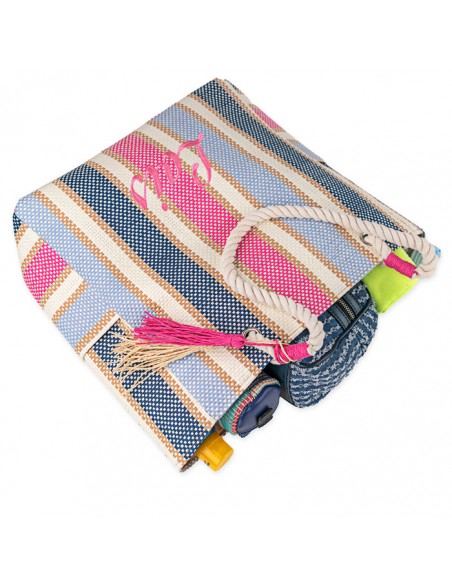 BOLSO CAPAZO PLAYA MAUI LOIS FUXIA