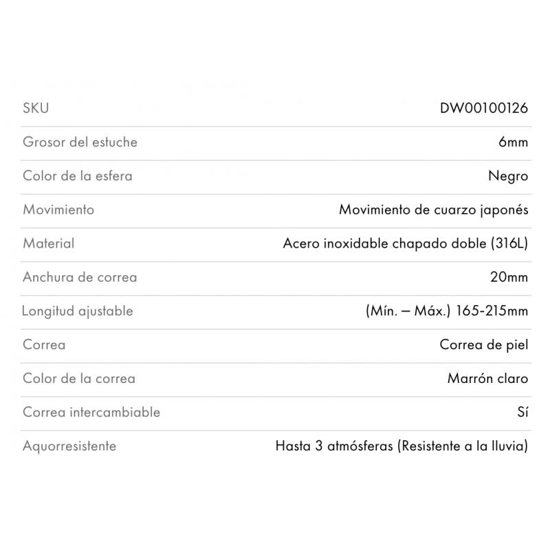 RELOJ CLASSIC BLACK ST MAWES 36 MM...