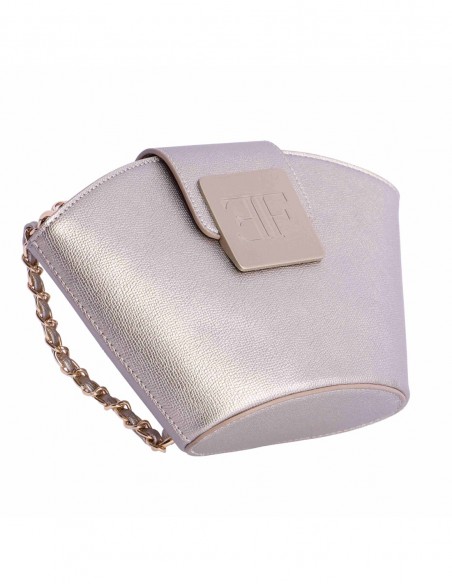 BOLSO DE HOMBRO Y BANDOLERA EFERRI GIGI DORADO