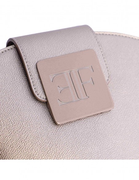 BOLSO DE HOMBRO Y BANDOLERA EFERRI GIGI DORADO