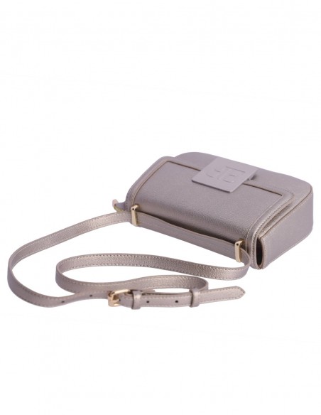 BOLSO BANDOLERA EFERRI GRETA DORADO CON SOLAPA