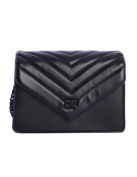 BOLSO BANDOLERA PEQUEÑO CON SOLAPA EFERRI NALA NEGRO