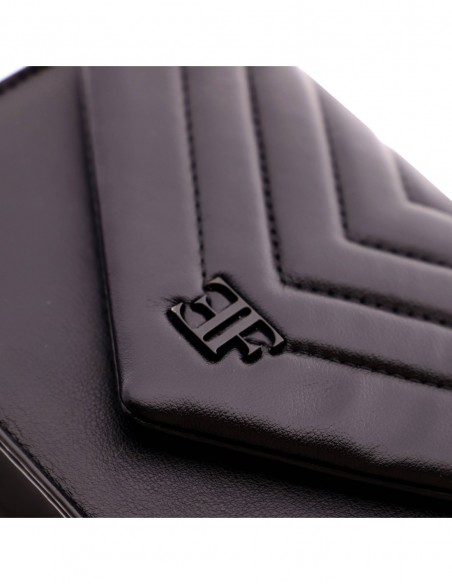 BOLSO BANDOLERA PEQUEÑO CON SOLAPA EFERRI NALA NEGRO