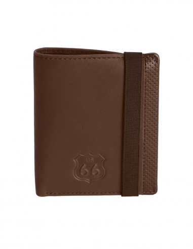 BILLETERO PARA HOMBRE DE PIEL ROUTE 66