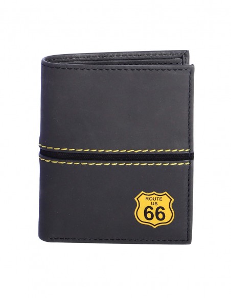 BILLETERO PARA HOMBRE DE PIEL ROUTE 66