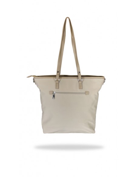 BOLSO SHOPPER CON BANDOLERA CATALINA ESTRADA FRIJOL