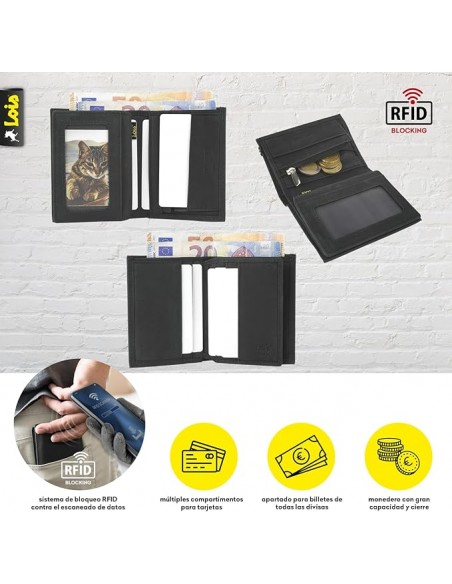 BILLETERO TARJETERO PIEL DELRAY LOIS