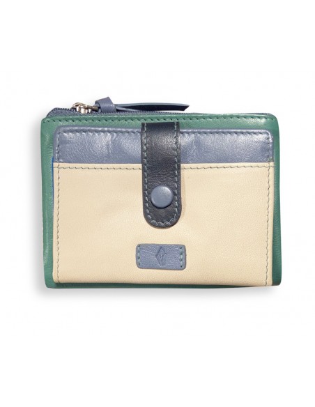 CARTERA TARJETERO PIEL MENTA RABAT PEQ.