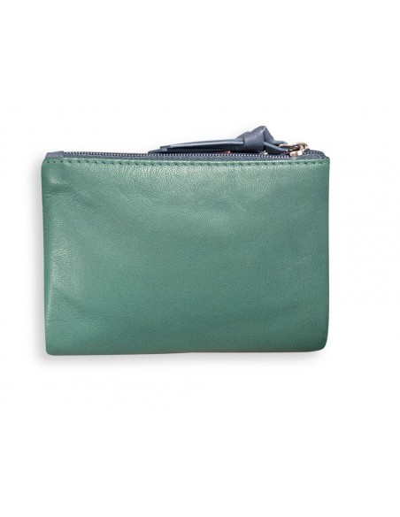 CARTERA TARJETERO PIEL MENTA RABAT PEQ.