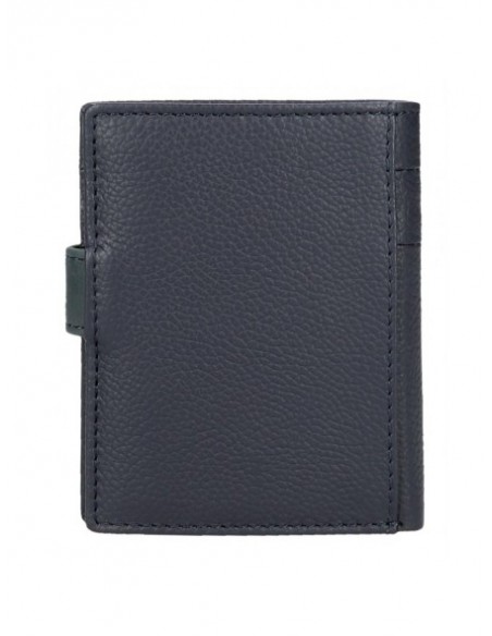 BILLETERO MONEDER DE PIEL PEPE JEANS CHECKBOX CON BROCHE