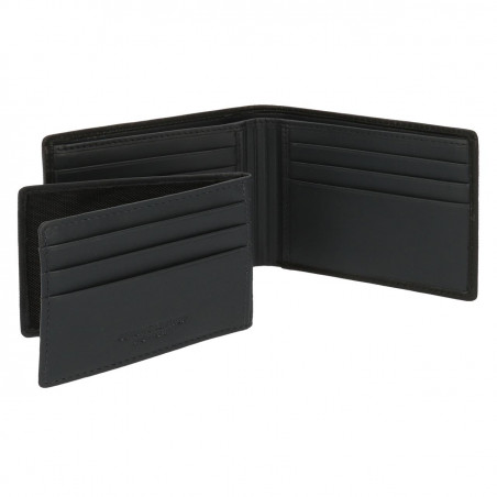 CARTERA MOVOM RIBBON HORIZONTAL CON MONEDERO NEGRA