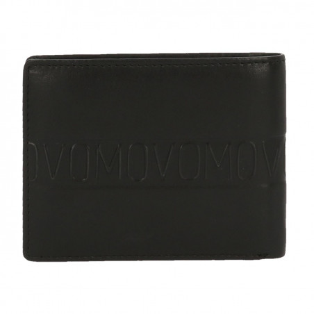 CARTERA MOVOM RIBBON HORIZONTAL CON MONEDERO NEGRA