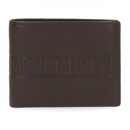 CARTERA MOVOM RIBBON HORIZONTAL CON MONEDERO MARRÓN