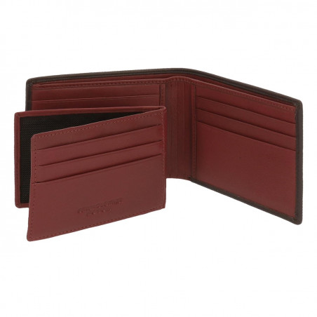 CARTERA MOVOM RIBBON HORIZONTAL CON MONEDERO MARRÓN