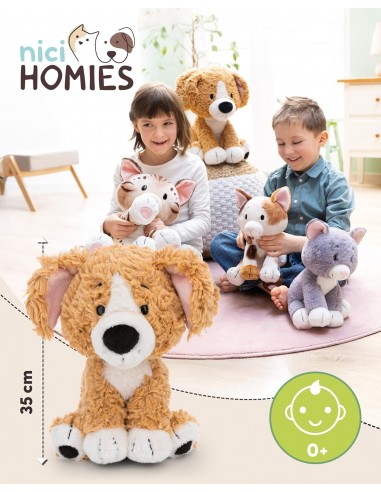 PELUCHE PERRO SENTADO NICI GREEN 35 CM