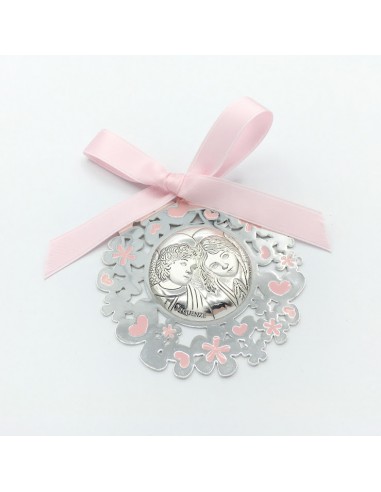 MEDALLON CUNA CALADO ANGELES ROSA