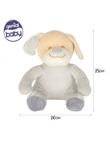 PELUCHE PERRITO CON MANTA BABY 25CM