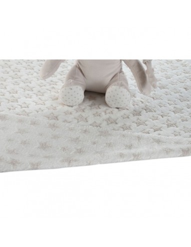 PELUCHE OSITO CON MANTA BABY 25CM GRIS