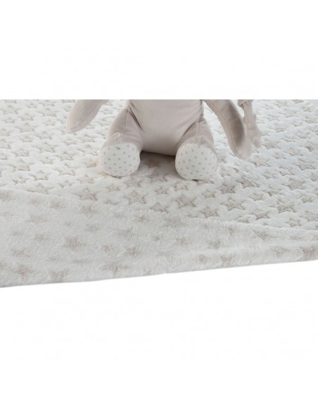 PELUCHE OSITO CON MANTA BABY 25CM GRIS