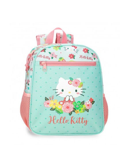 MOCHILA HELLO KITTY FLORAL 28CM