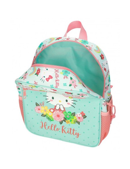 MOCHILA HELLO KITTY FLORAL 28CM