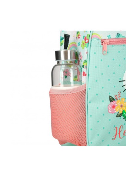MOCHILA HELLO KITTY FLORAL 28CM