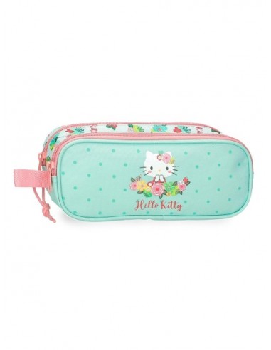 PORTATODO DOBLE HELLO KITTY FLORAL