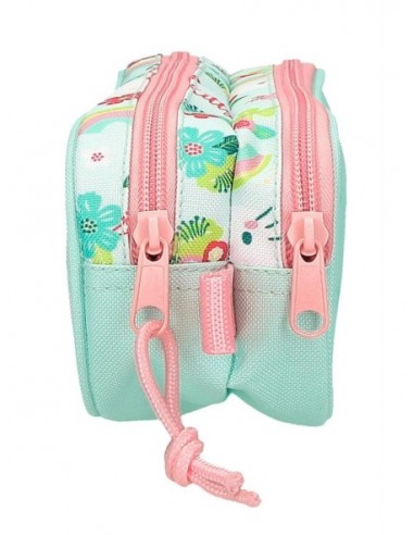 PORTATODO DOBLE HELLO KITTY FLORAL