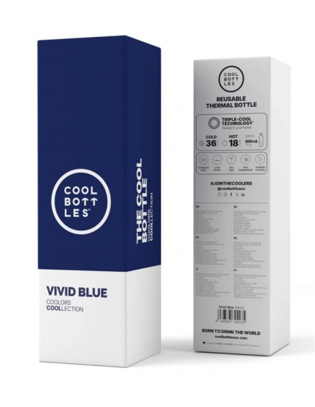BOTELLA TERMICA 500 ML COOL BOTTES VIVID BLUE