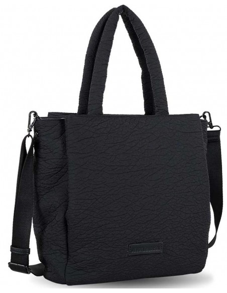 BOLSO DE HOMBRO Y BANDOLERA DEVOTA & LOMBA ELEPHANT NEGRO