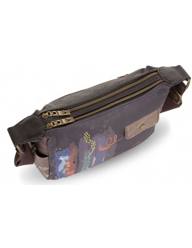 BOLSO BANDOLERA DOBLE VENTIS MARRÓN...