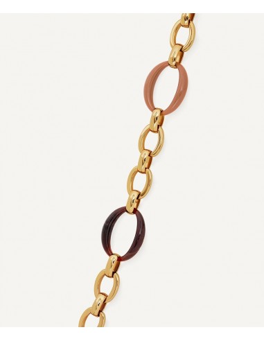 PULSERA ESLABONES CARAMELO CON...
