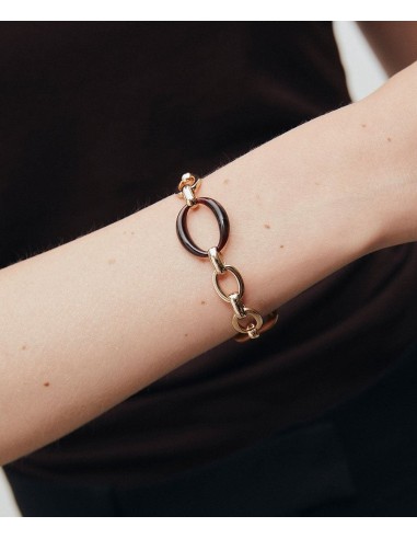 PULSERA ESLABONES CARAMELO CON...