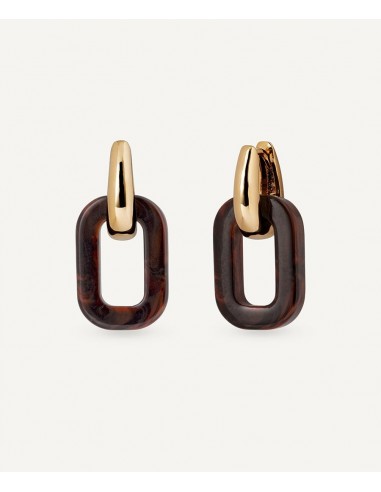 PENDIENTES DE ARO CUADRADOS COFFEE...