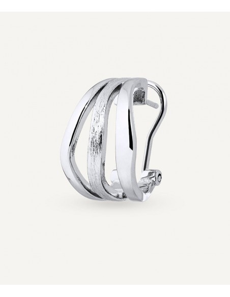 PENDIENTES DE ARO MINI TEXTURAS MAR VIDAL Y VIDAL