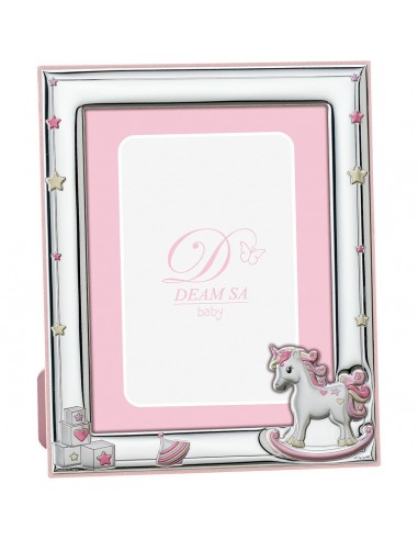 PORTAFOTOS UNICORNIO BALANCIN PLATA...