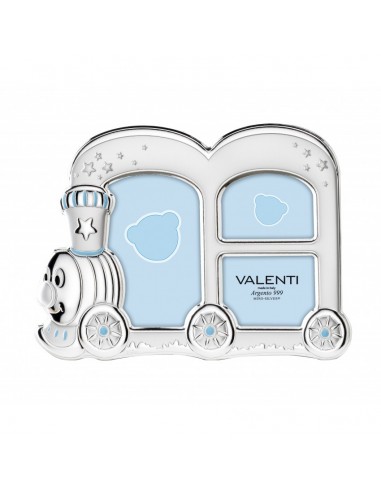 PORTAFOTOS MUSICAL TREN ESMALTE ROSA...