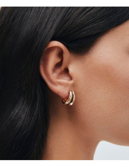 PENDIENTES SEMILUNA HORIZONTE CON ESMALTE VIDAL & VIDAL