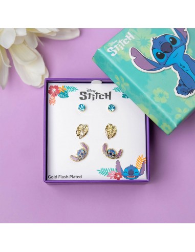 PENDIENTES STITCH SET DE 3 PIEZAS