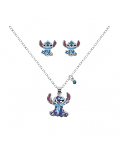 SET COLLAR Y PENDIENTES STITCH BRONCE DISNEY