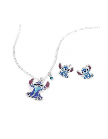 SET COLLAR Y PENDIENTES STITCH BRONCE DISNEY