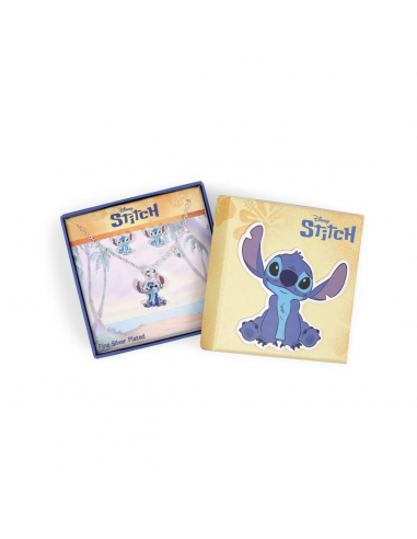 SET COLLAR Y PENDIENTES STITCH BRONCE...